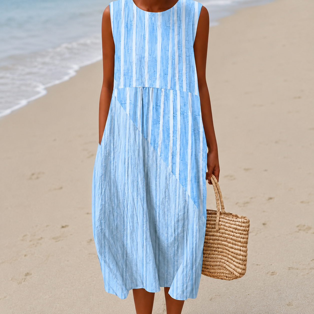 Livia™ | Robe Midi Fleurie Légère à Effet Ventre Plat