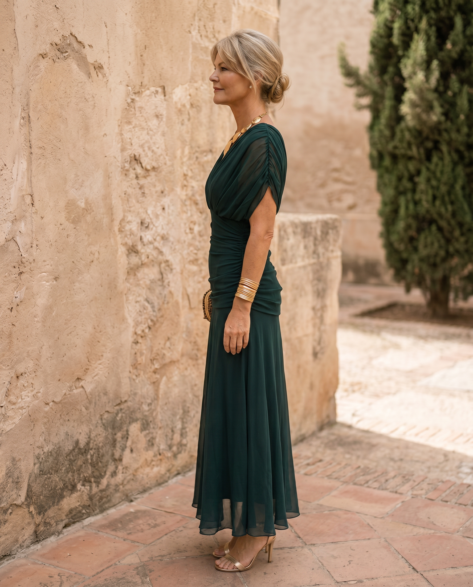 Rosaline | Robe Maxi Élégante à Décolleté Cœur