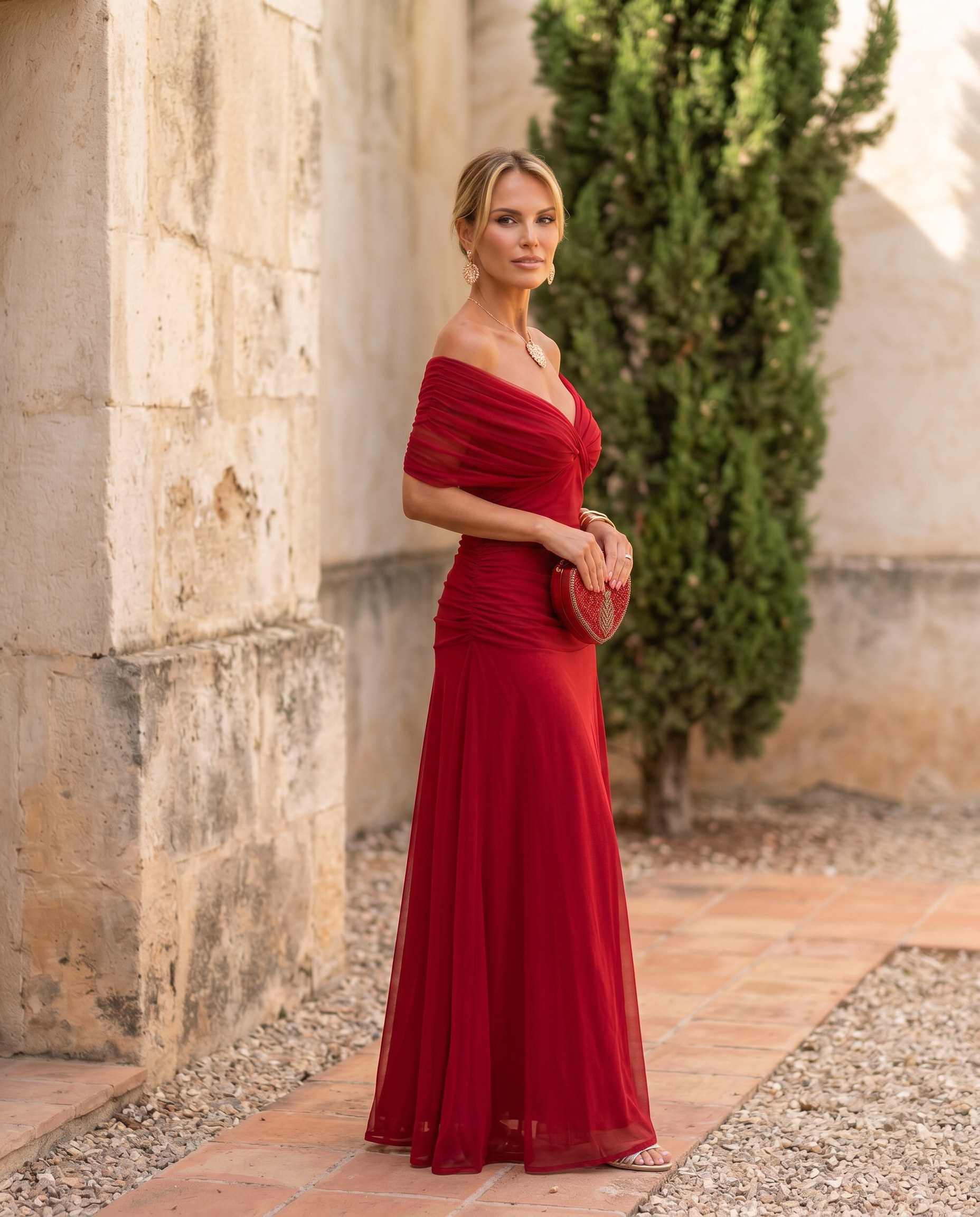 Rosaline | Robe Maxi Élégante à Décolleté Cœur