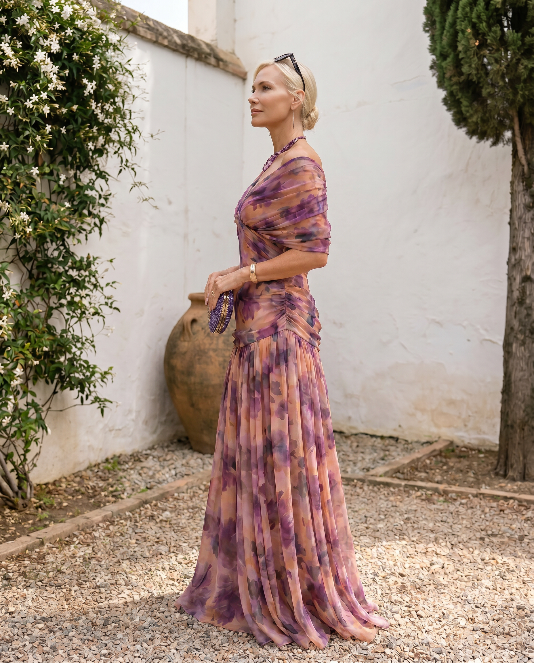 Rosaline | Robe Maxi Élégante à Décolleté Cœur