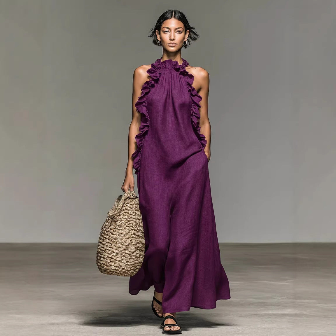Aurelia | Robe Maxi Bohème à Volants