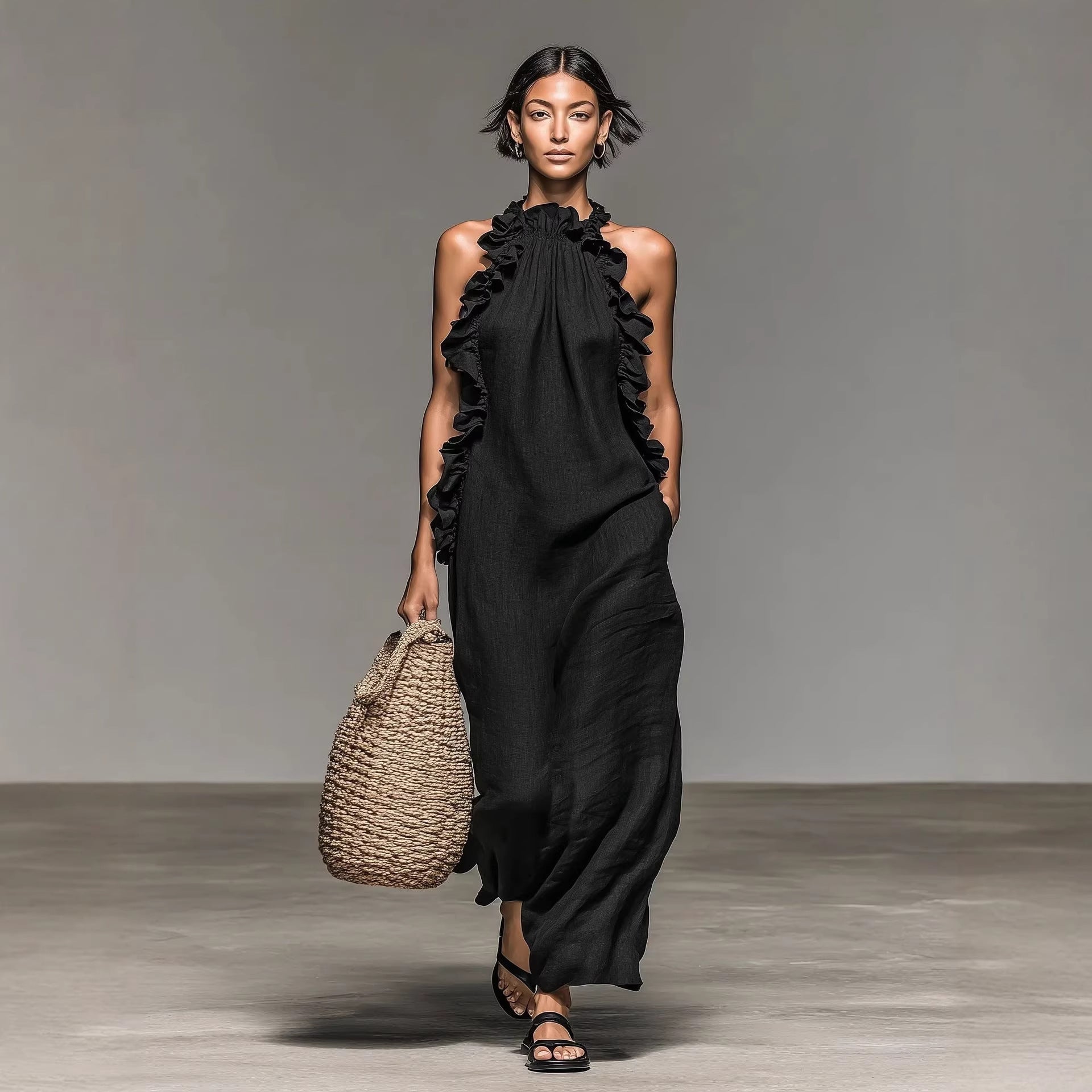 Aurelia | Robe Maxi Bohème à Volants