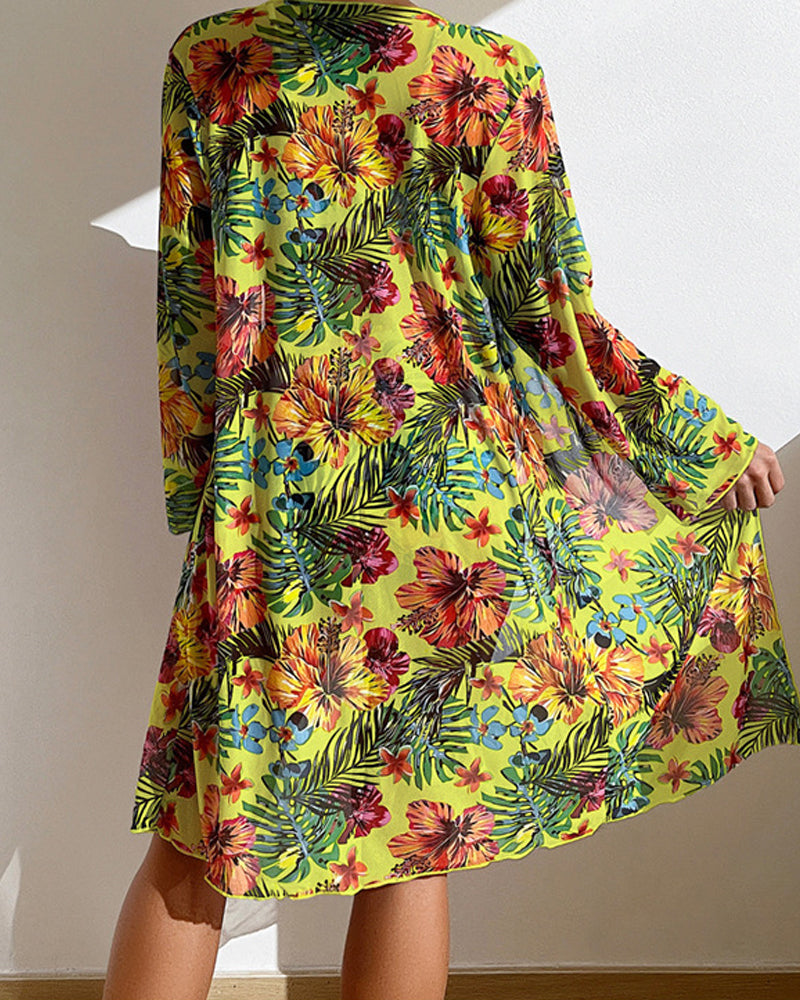 Luisa – Bikini avec paréo à motif floral