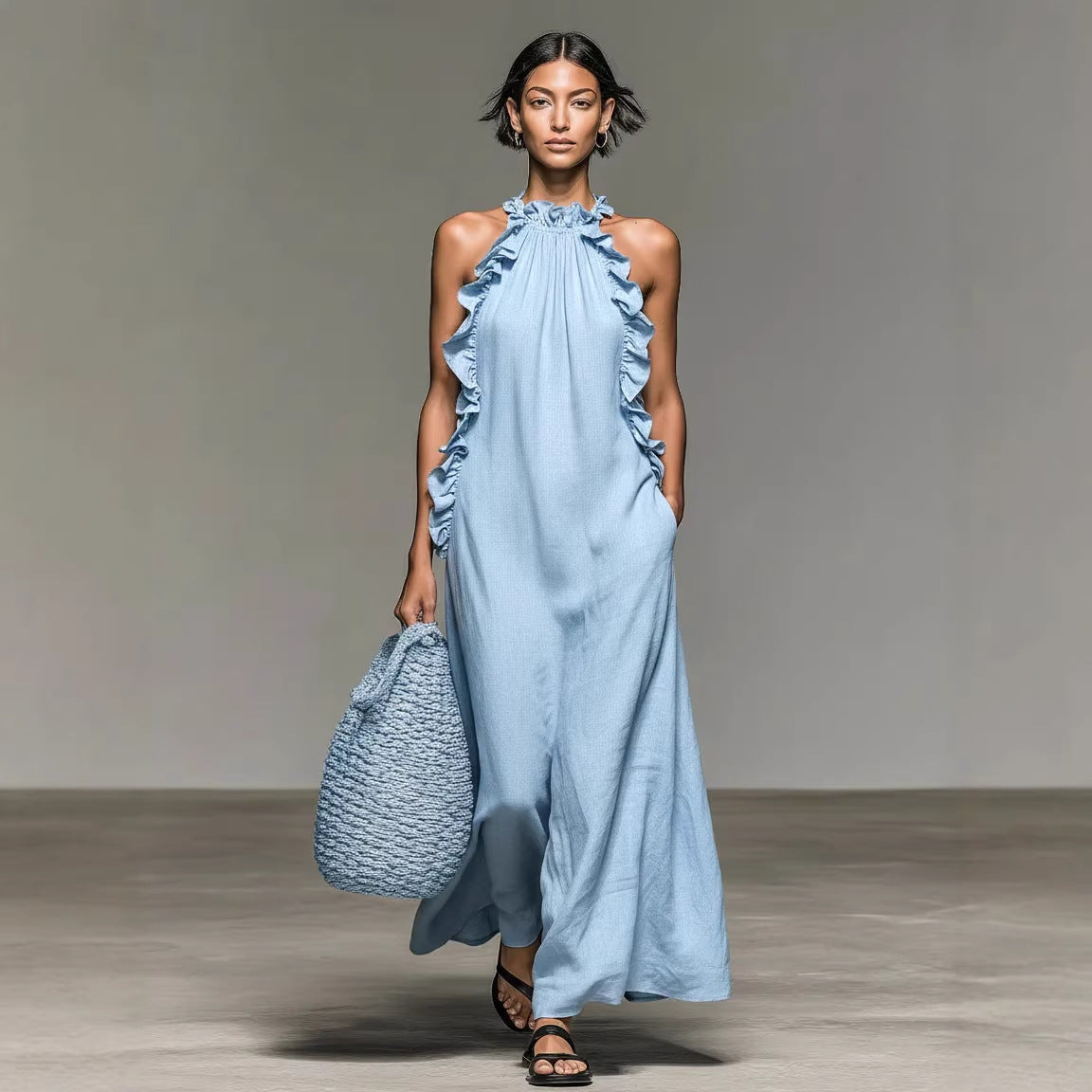 Aurelia | Robe Maxi Bohème à Volants