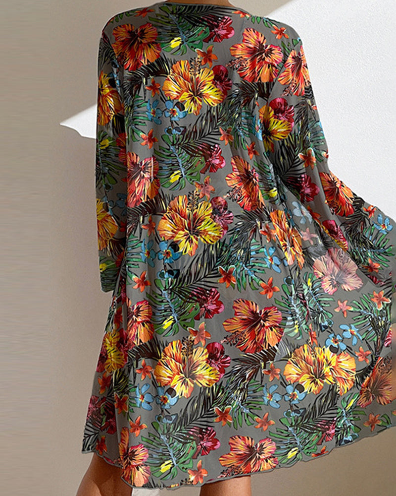 Luisa – Bikini avec paréo à motif floral
