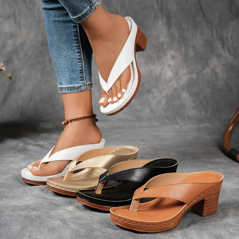 Helena | Mules à Talon Élégantes