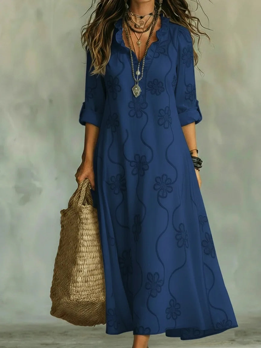 Sienna | Robe d'Été Fleurie à Effet Ventre Plat