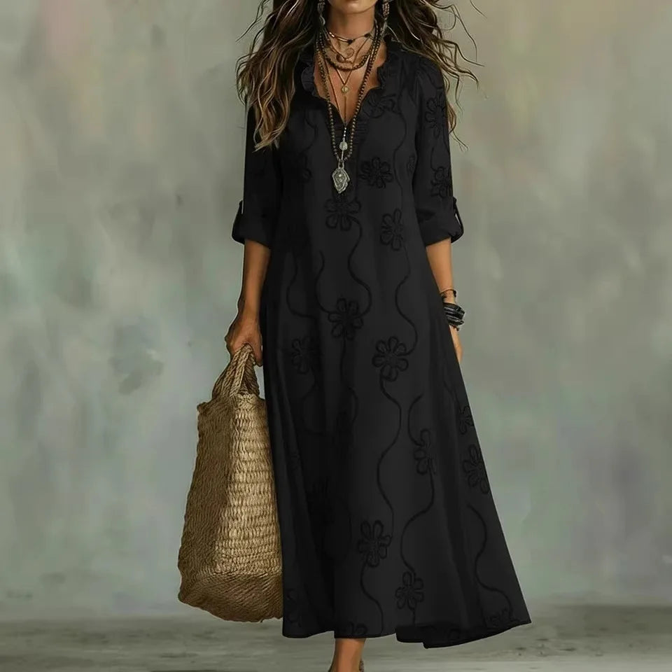 Sienna | Robe d'Été Fleurie à Effet Ventre Plat