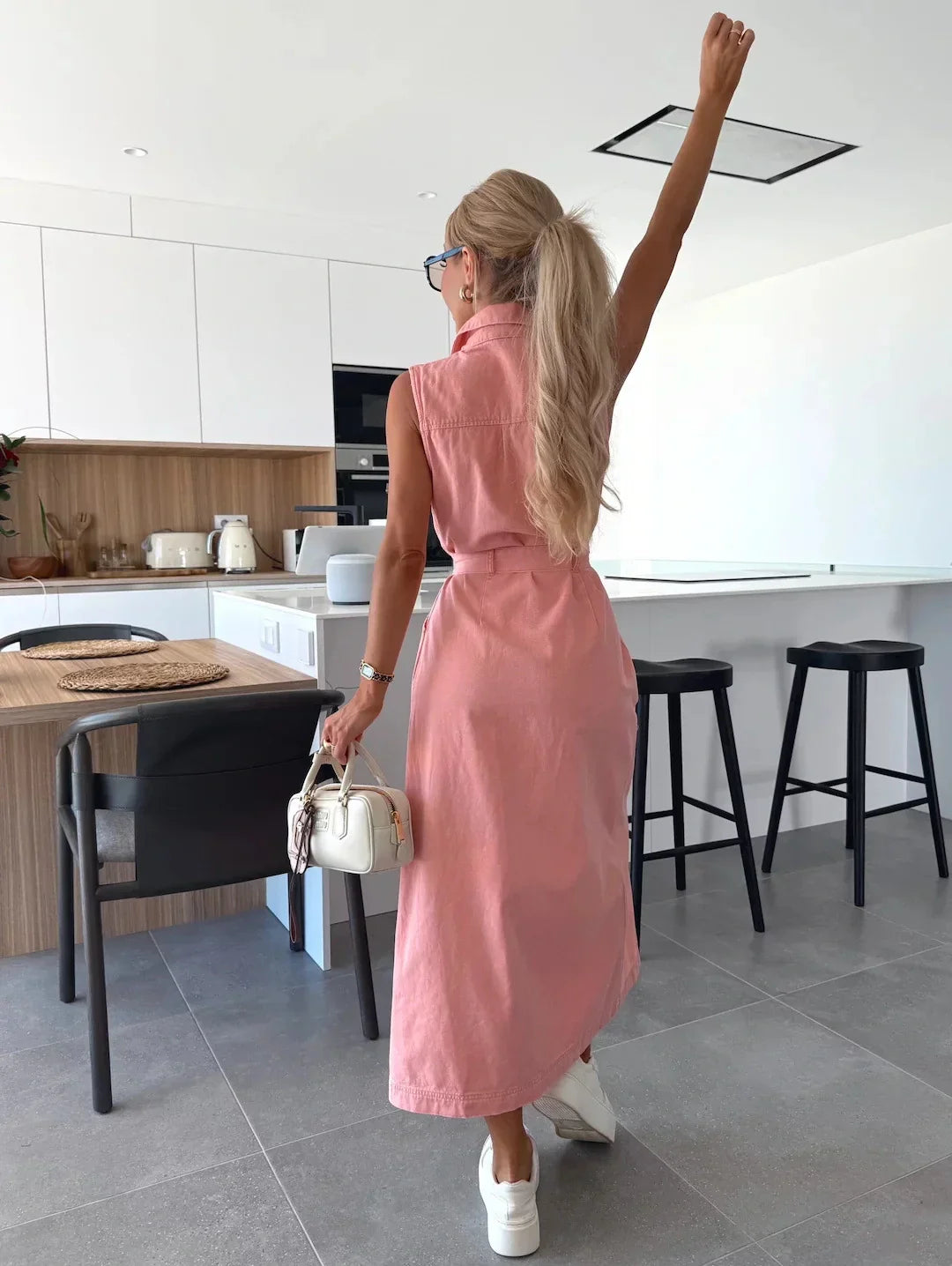 Isabelle | Robe Longue en Denim