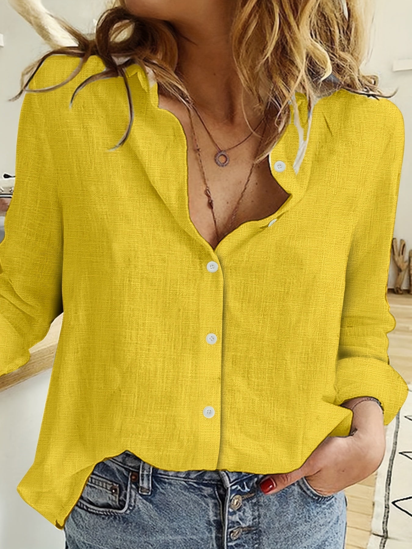 Brielle | Blouse boutonnée élégante et décontractée