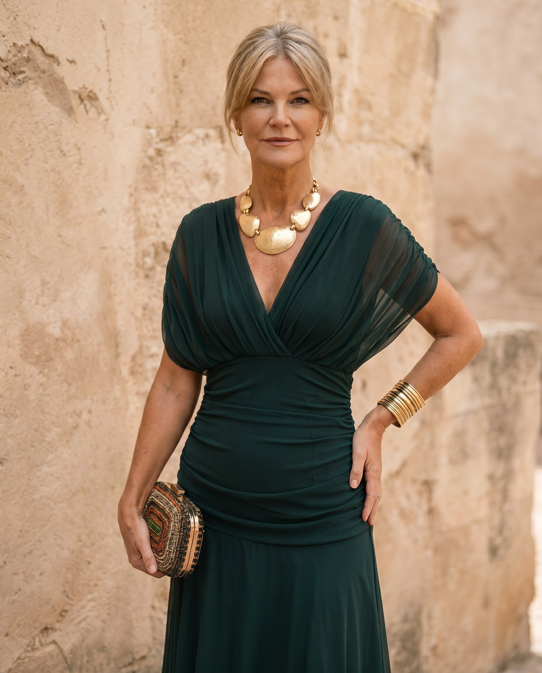 Rosaline | Robe Maxi Élégante à Décolleté Cœur