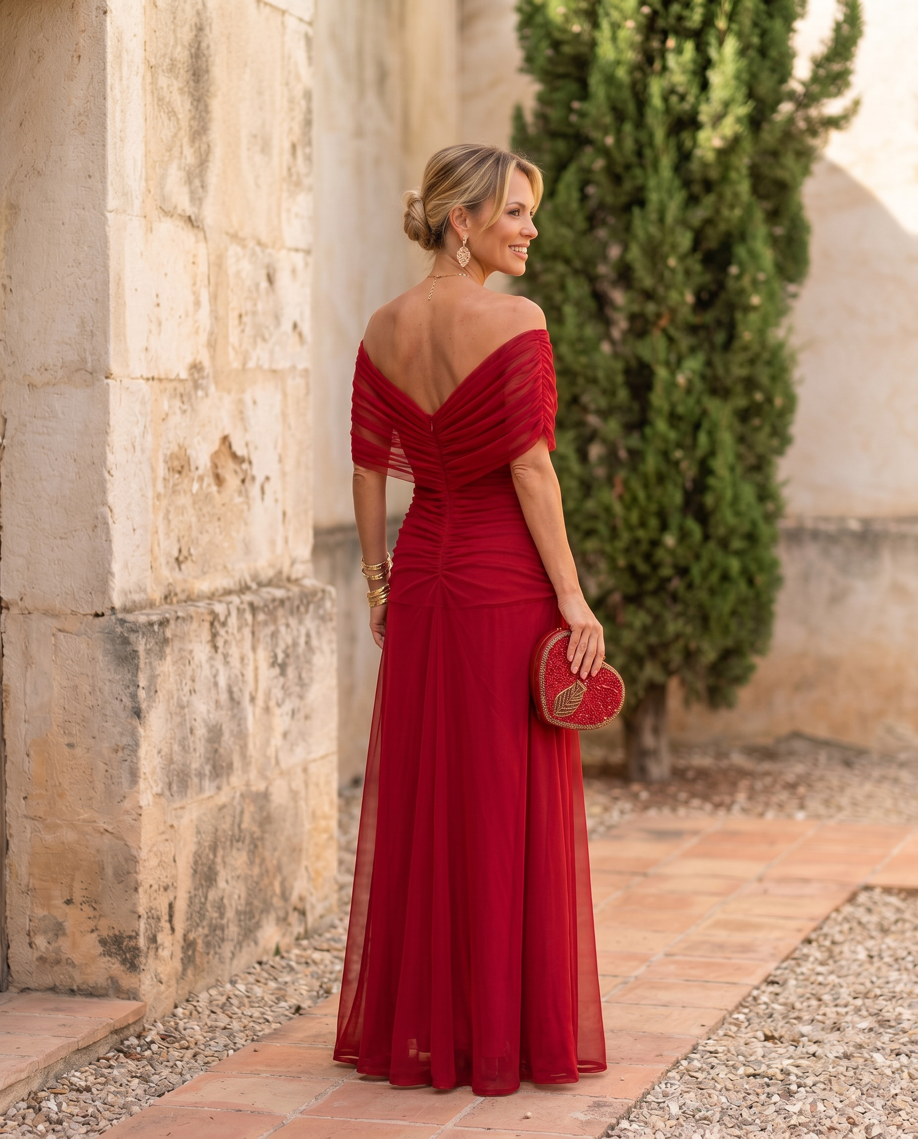 Rosaline | Robe Maxi Élégante à Décolleté Cœur